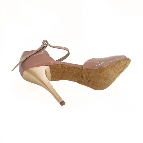 Scallop - Argentine Tango Leather Shoes (Suede Sole)
