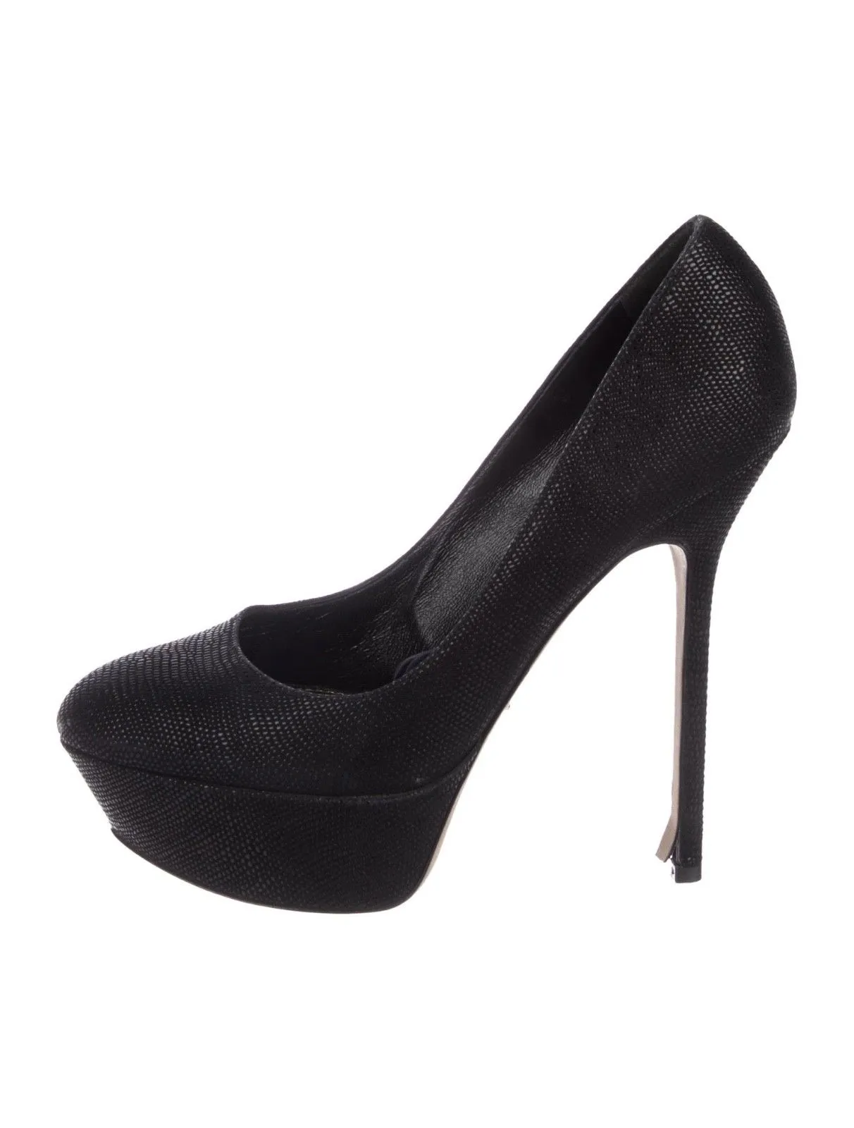 SERGIO ROSSI PLATFORM BLACK PUMPS SHOES LADIES