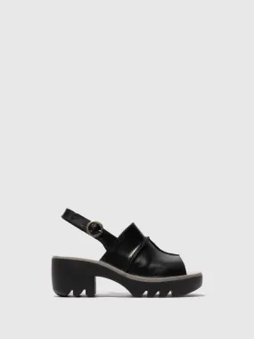Sling-Back Sandals TUPI495FLY BLACK