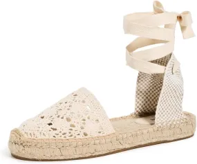 Soludos Women's The Lauren Lace Up Crochet Espadrilles
