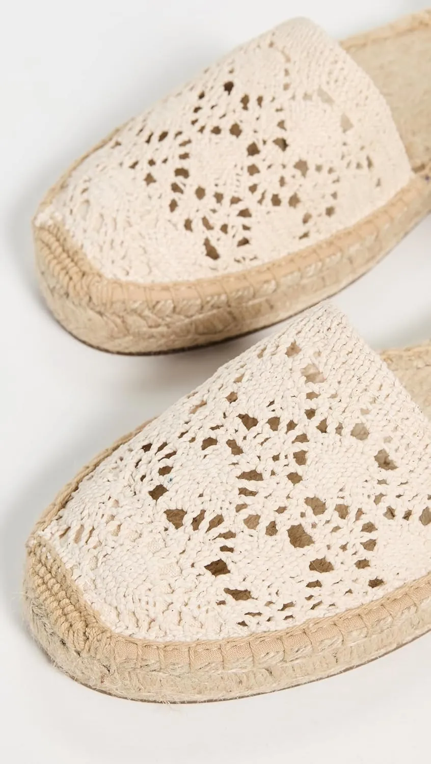 Soludos Women's The Lauren Lace Up Crochet Espadrilles
