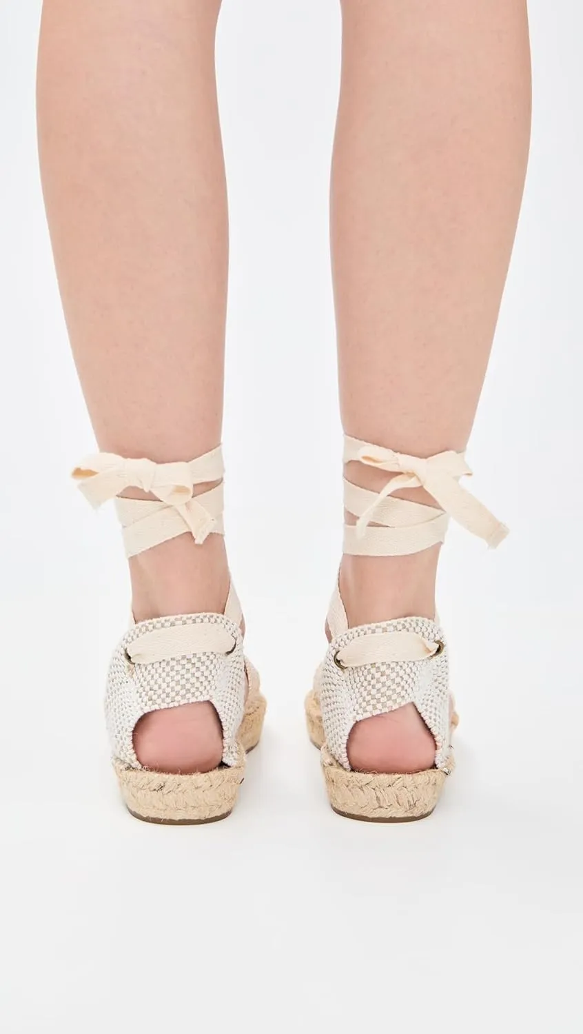 Soludos Women's The Lauren Lace Up Crochet Espadrilles