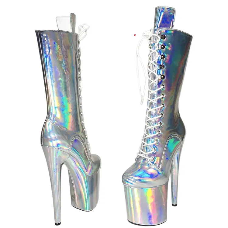 Stand Out Holographic Platform Heels