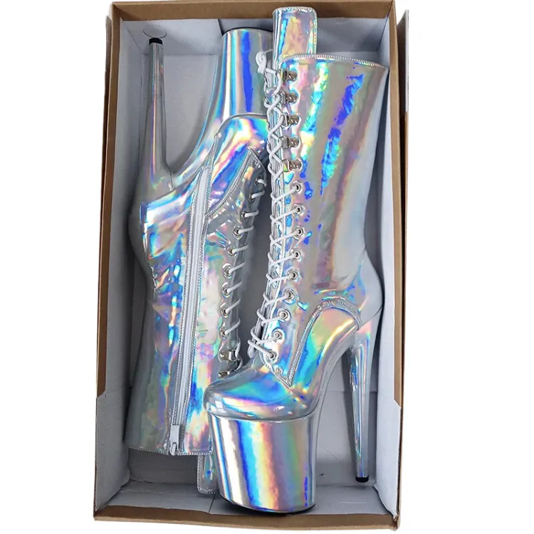 Stand Out Holographic Platform Heels