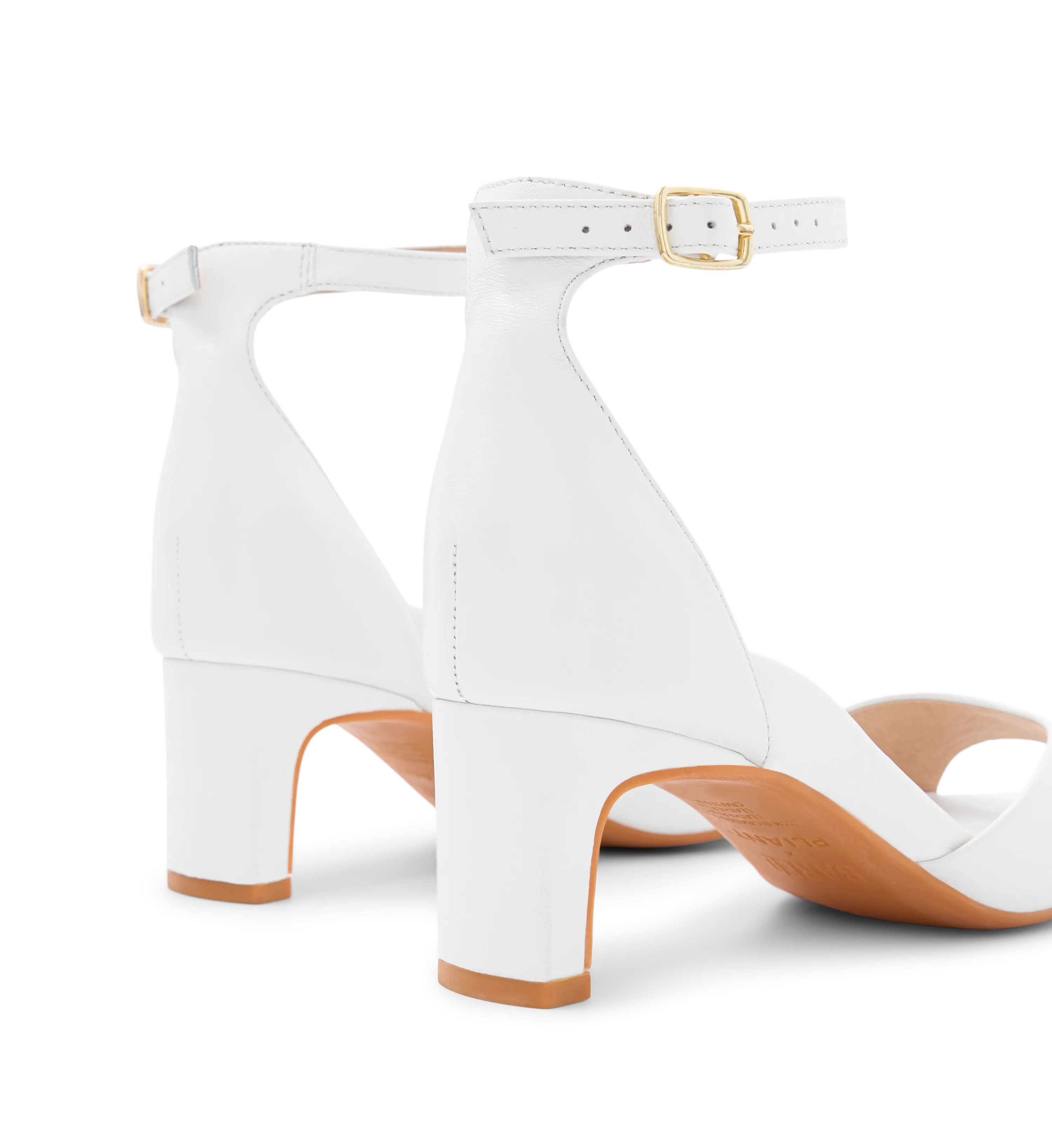 Sula Off White Leather Low Heels