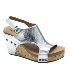 Tiffanee Silver Wedges - Corkys