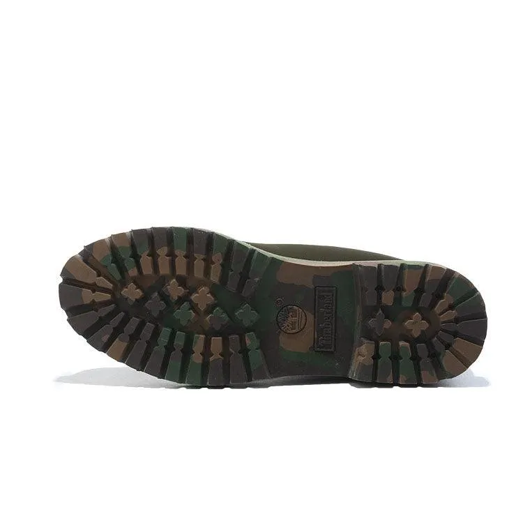 Timberland Icon 6 inch Premium With Camo Outsole Olive Green Waterproof Boots