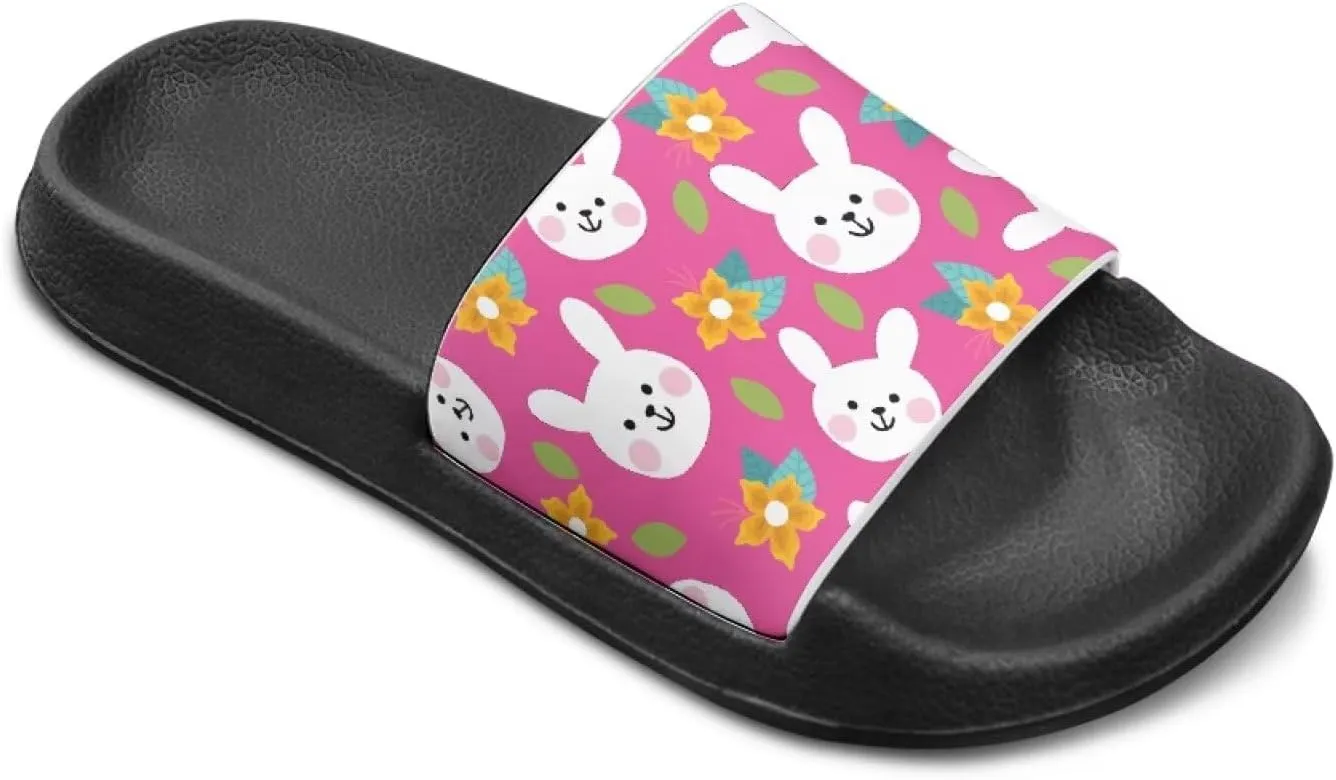 Toddler Slides Bathroom Thick Sole Pillow Slippers Summer Cloud Slides Quick Drying Athletic Slides Flat Shoes
