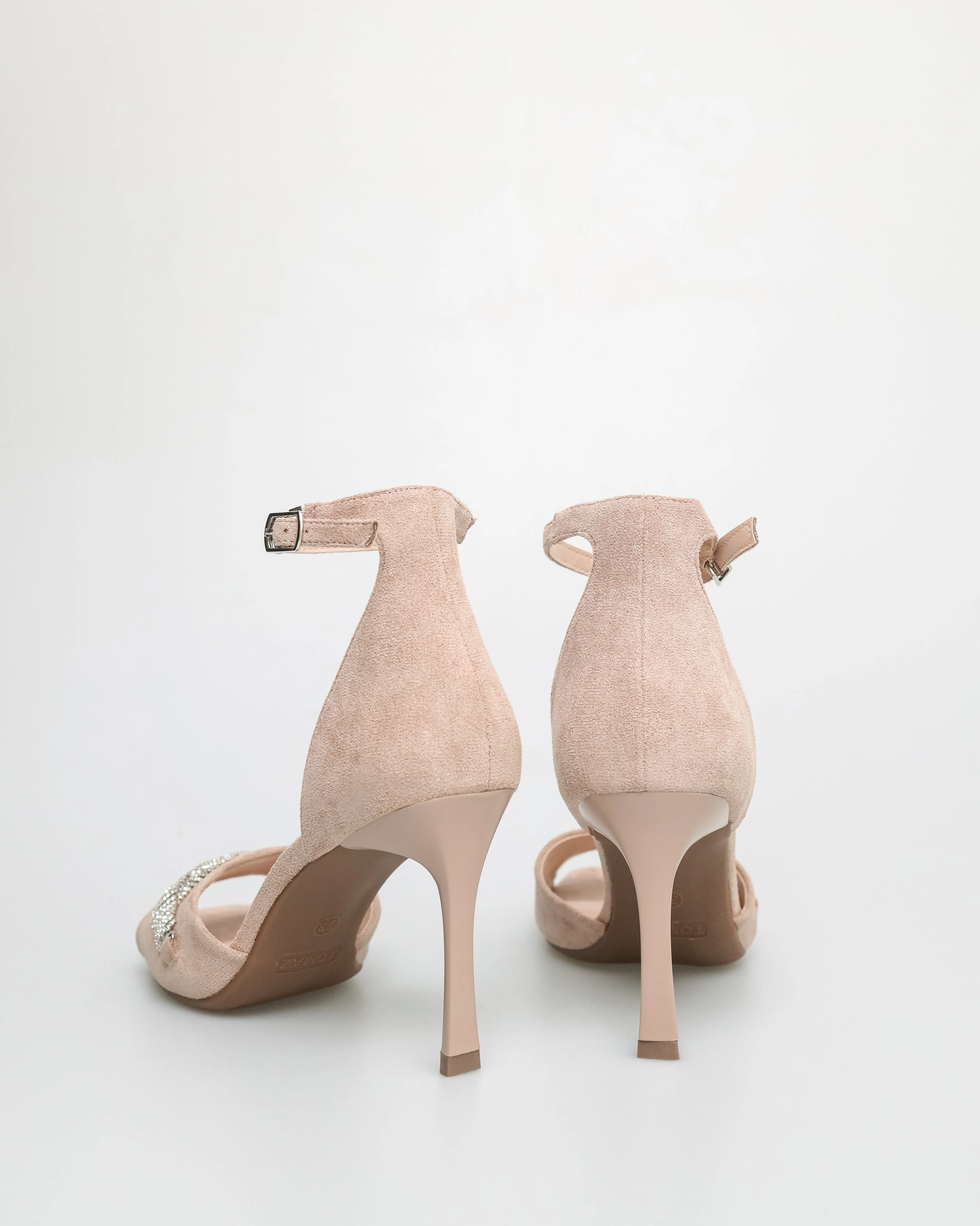 Tomaz NN291 Ladies Gemstone Anklestrap Heels