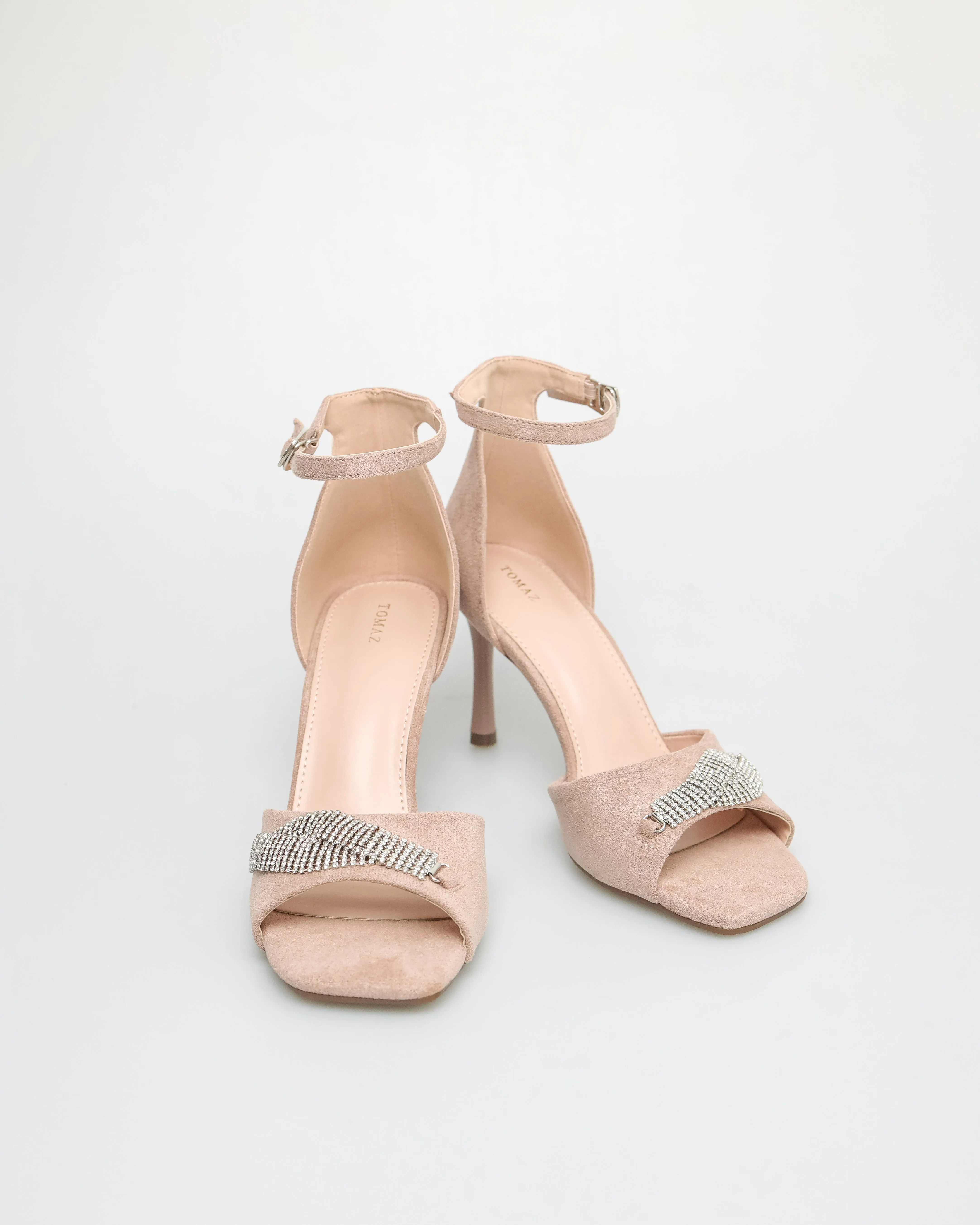Tomaz NN291 Ladies Gemstone Anklestrap Heels