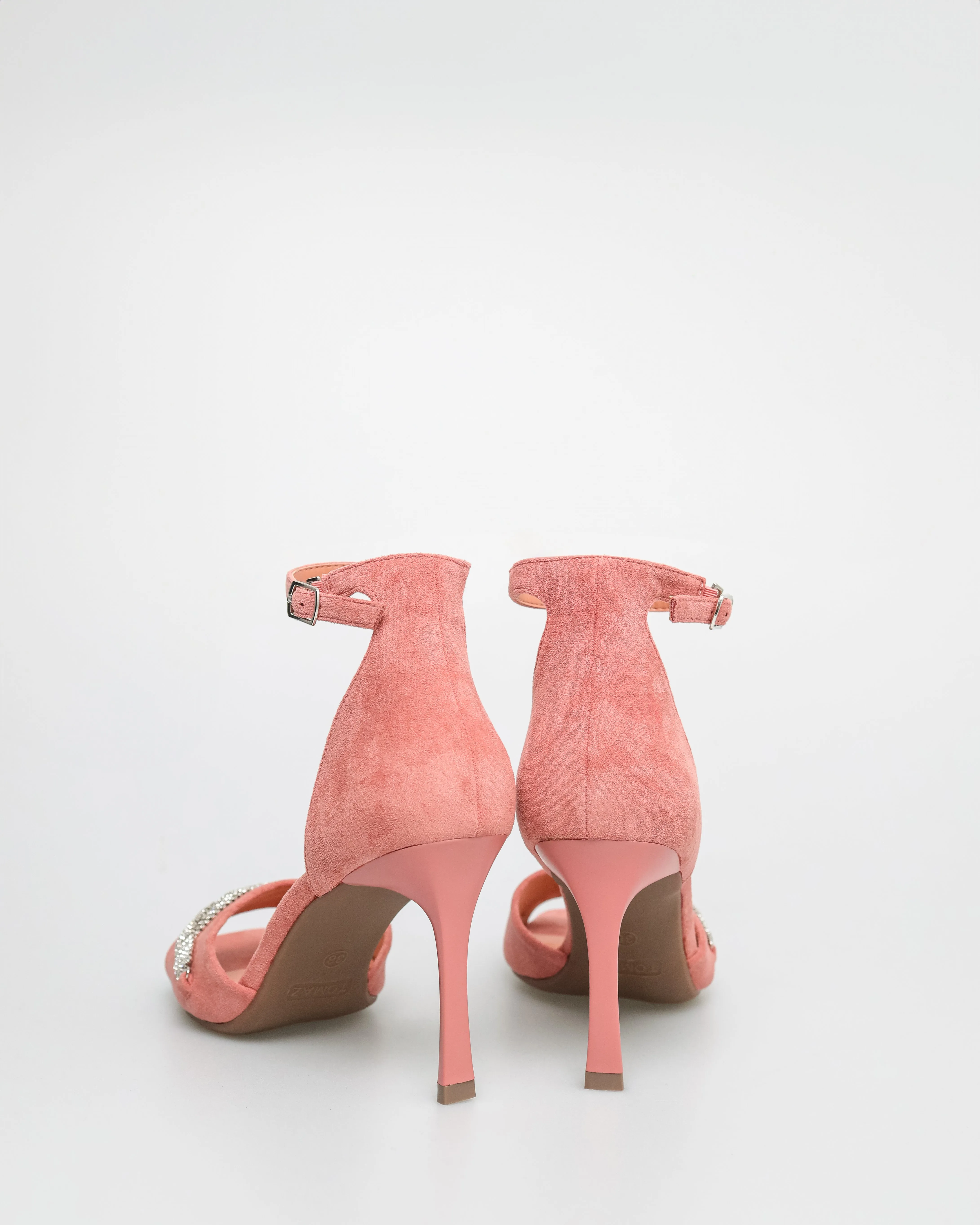 Tomaz NN291 Ladies Gemstone Anklestrap Heels