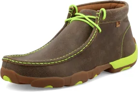 Twisted X Men's Chukka Driving Moc, Moc Toe, Bomber & Neon Yellow, 9.5 M