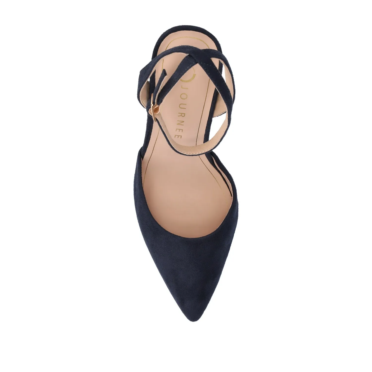 TYYRA BLOCK HEELS IN FAUX SUEDE