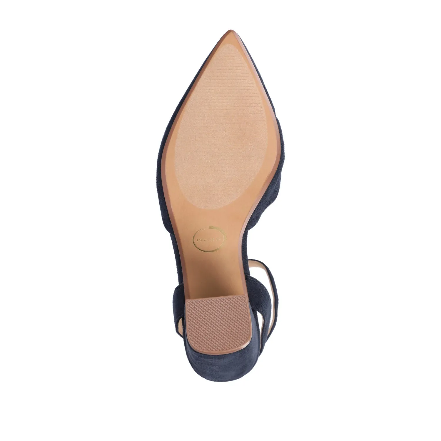TYYRA BLOCK HEELS IN FAUX SUEDE