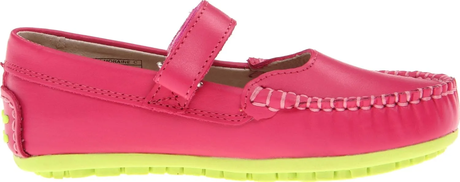 umi Moraine C Mocassin (Little Kid/Big Kid),Neon Pink,31 EU(13 M US Little Kid)