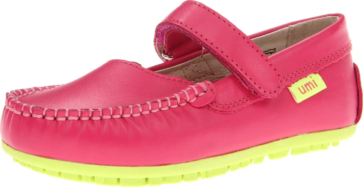 umi Moraine C Mocassin (Little Kid/Big Kid),Neon Pink,31 EU(13 M US Little Kid)
