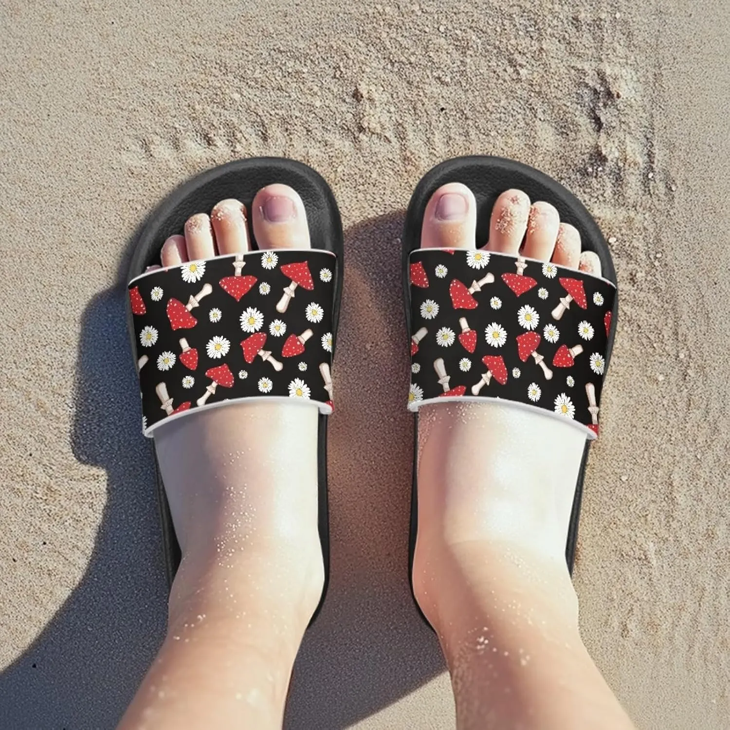 Unisex-Child Beach Slides Comfort Slide Sandals Slip Resistant Slippers for Indoor Outdoor Water Shoes Flip Flop