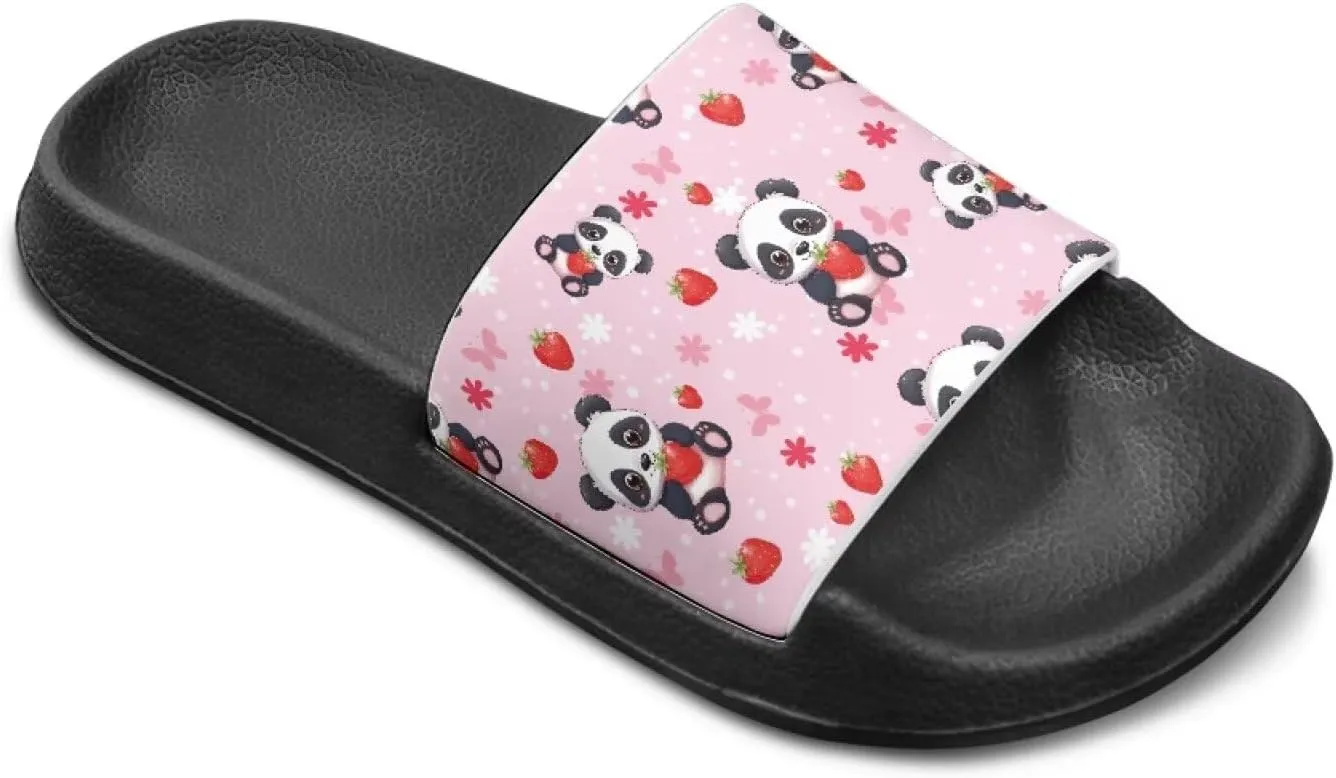 Unisex-Child Beach Slides Comfort Slide Sandals Slip Resistant Slippers for Indoor Outdoor Water Shoes Flip Flop