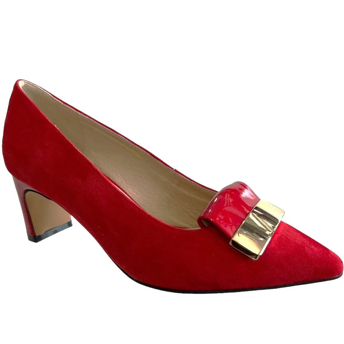 VAGO HURDLE Red Suede - Mid Heels