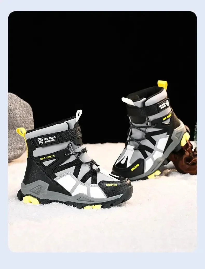 Warm, Durable - Anti-Slip Children's Plush Fur-Lined Snow Boots