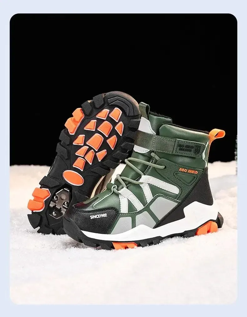 Warm, Durable - Anti-Slip Children's Plush Fur-Lined Snow Boots