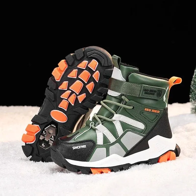 Warm, Durable - Anti-Slip Children's Plush Fur-Lined Snow Boots