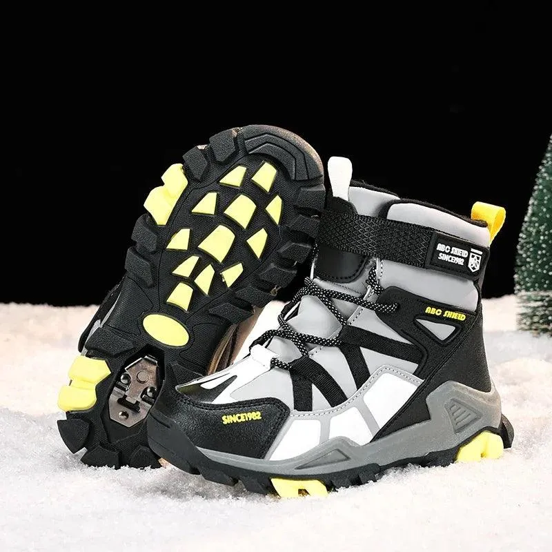 Warm, Durable - Anti-Slip Children's Plush Fur-Lined Snow Boots