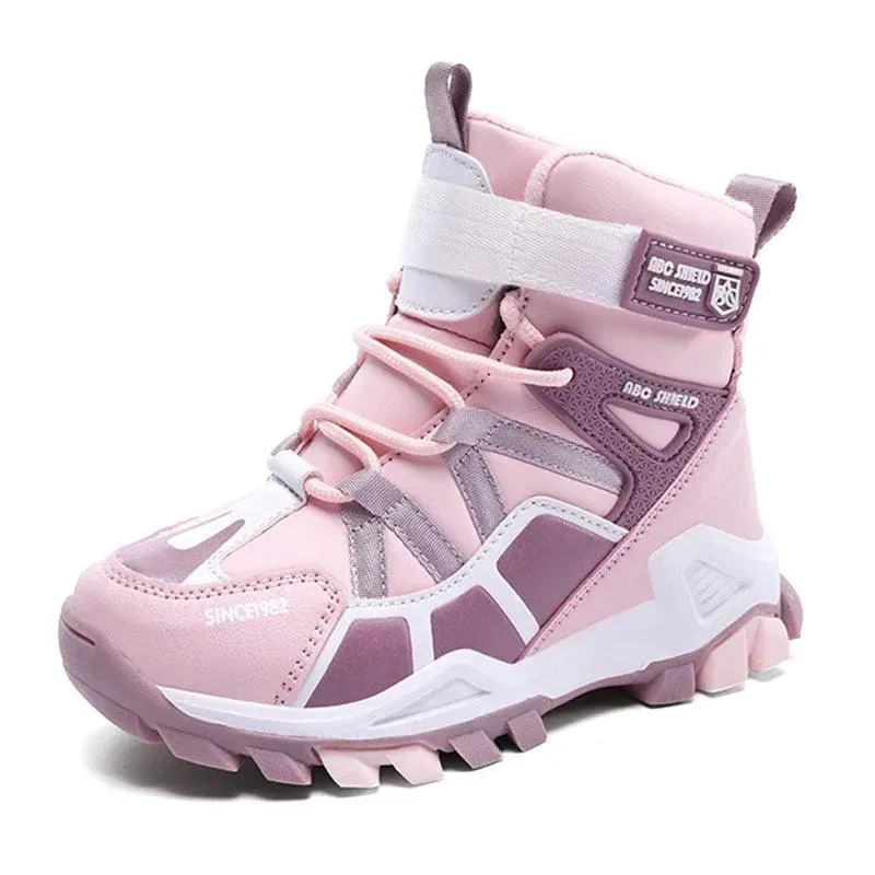 Warm, Durable - Anti-Slip Children's Plush Fur-Lined Snow Boots