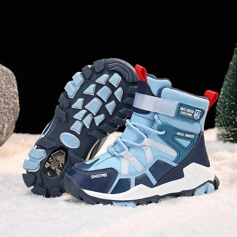 Warm, Durable - Anti-Slip Children's Plush Fur-Lined Snow Boots