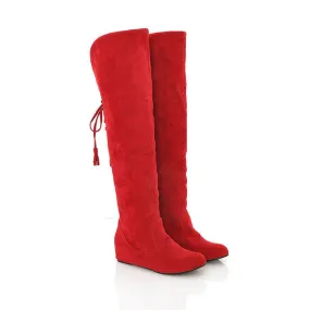 Warm Frosted Knee-High Increased Boots