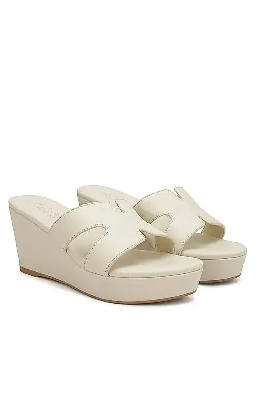 White Curve Wedges
