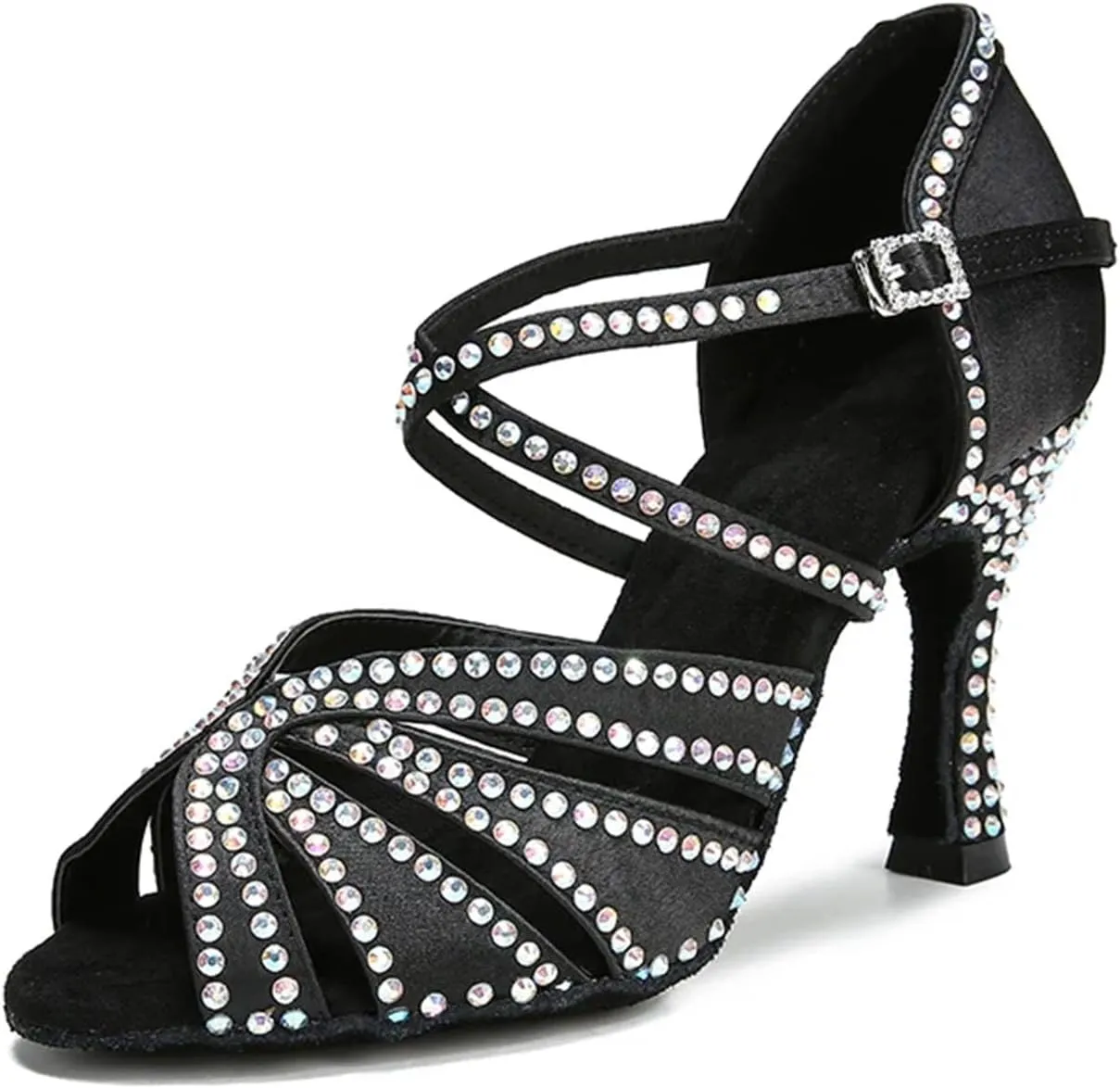 Women's Ballroom Dance Heels - Tango Salsa Latin Shoes & Cuban High Heels, 5CM/2Inch Heel Height