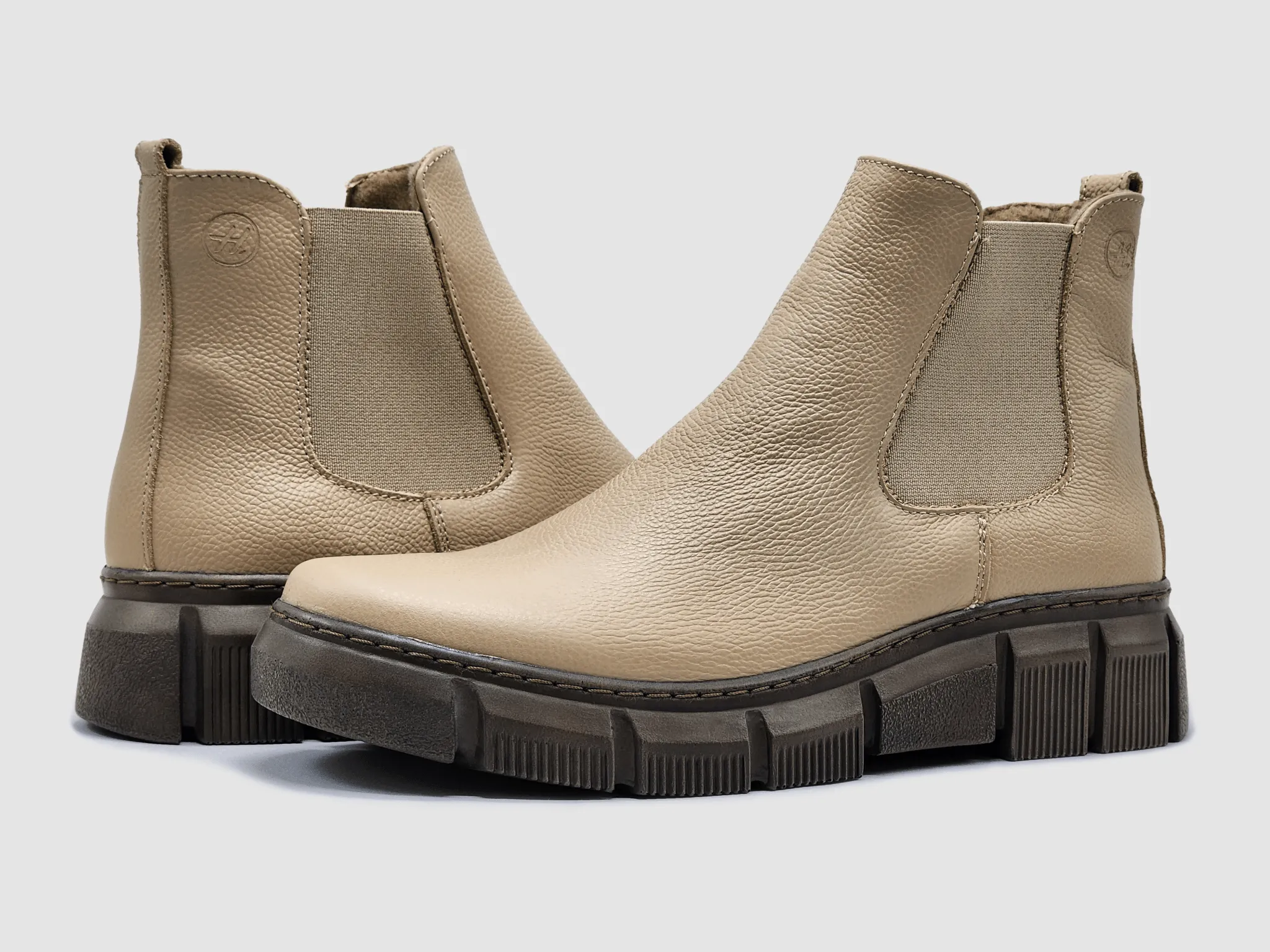 Women's Helios Echo Fleece-Lined Leather Boots - Beige