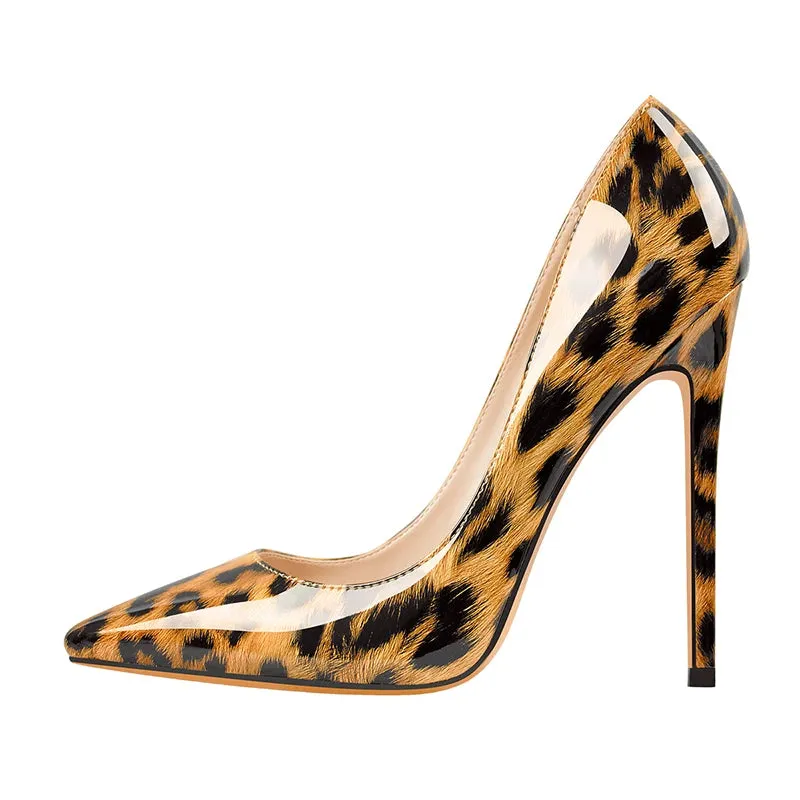Women's Pointed Toe Leopard Print Heels