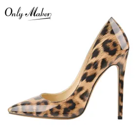 Women's Pointed Toe Leopard Print Heels