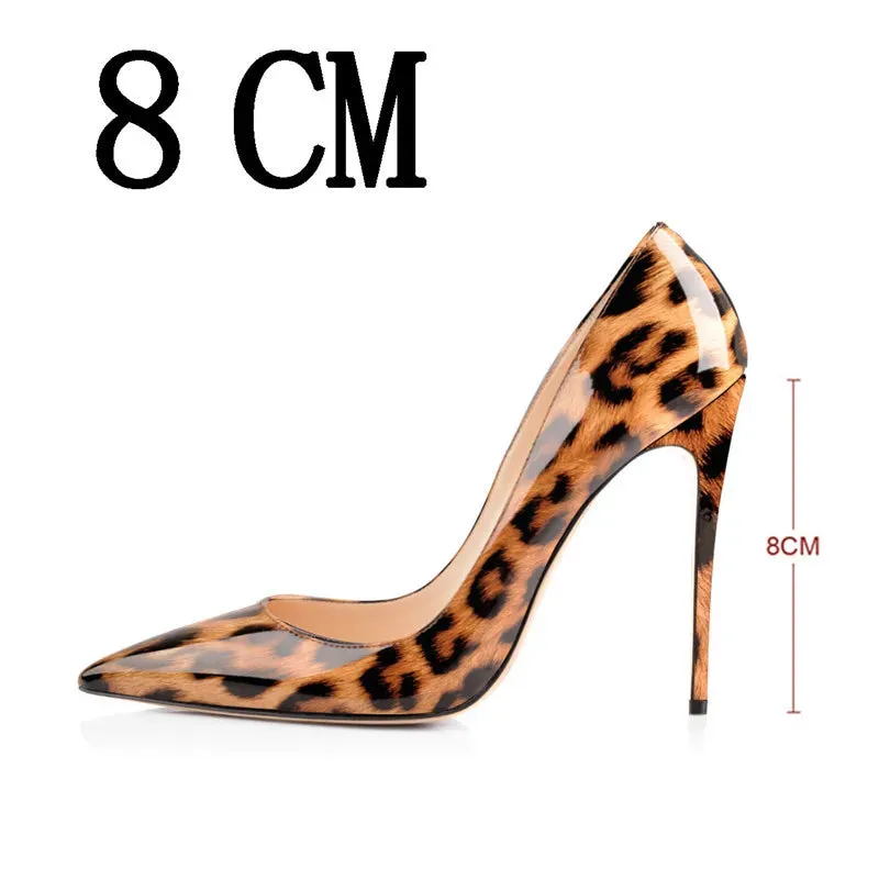 Women's Pointed Toe Leopard Print Heels