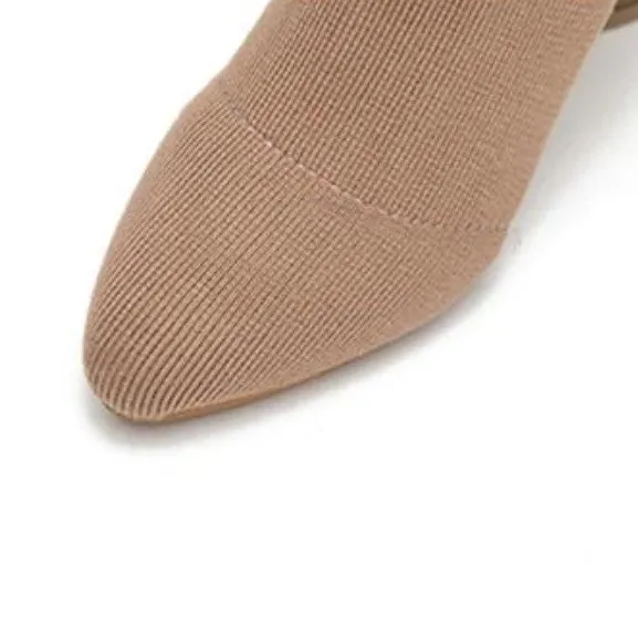 Women's Winter Warm Stretch High-Heeled Knitted Sock Boots